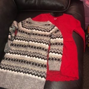 Two sweater dresses. Cat & Jack 2T